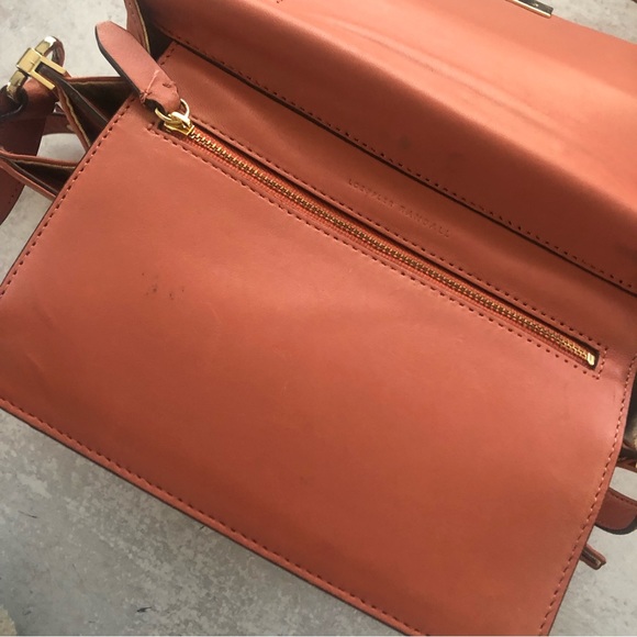 LOEFFLER RANDALL Suede & Leather Satchel Hand bag In Dusty Rose Pink - Picture 8 of 14